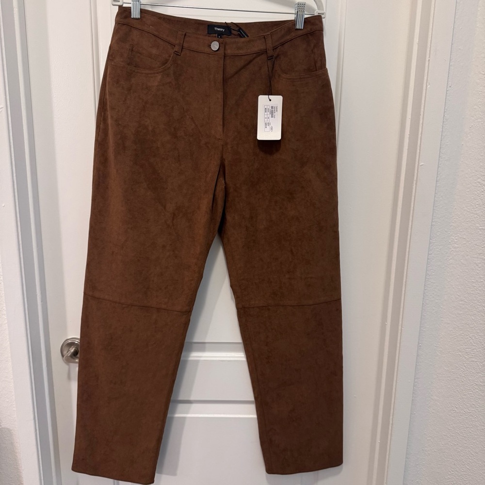 Theory 2.0 Fulton Faux Suede Pants